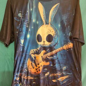 Dead Bunny Guitar T-Shirt, Size M